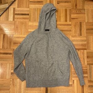 J.Crew Cashmere Gray Hooded Sweater